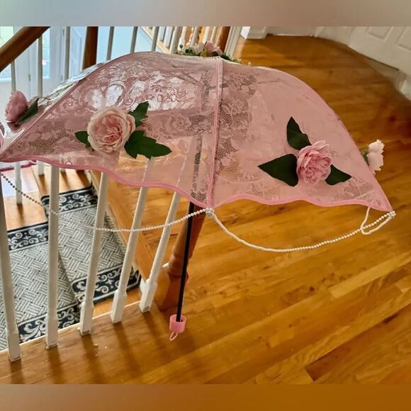 WEDDING BRIDAL UMBRELLA BRIDAL SHOWER TEA PARTY - Picture 7 of 11